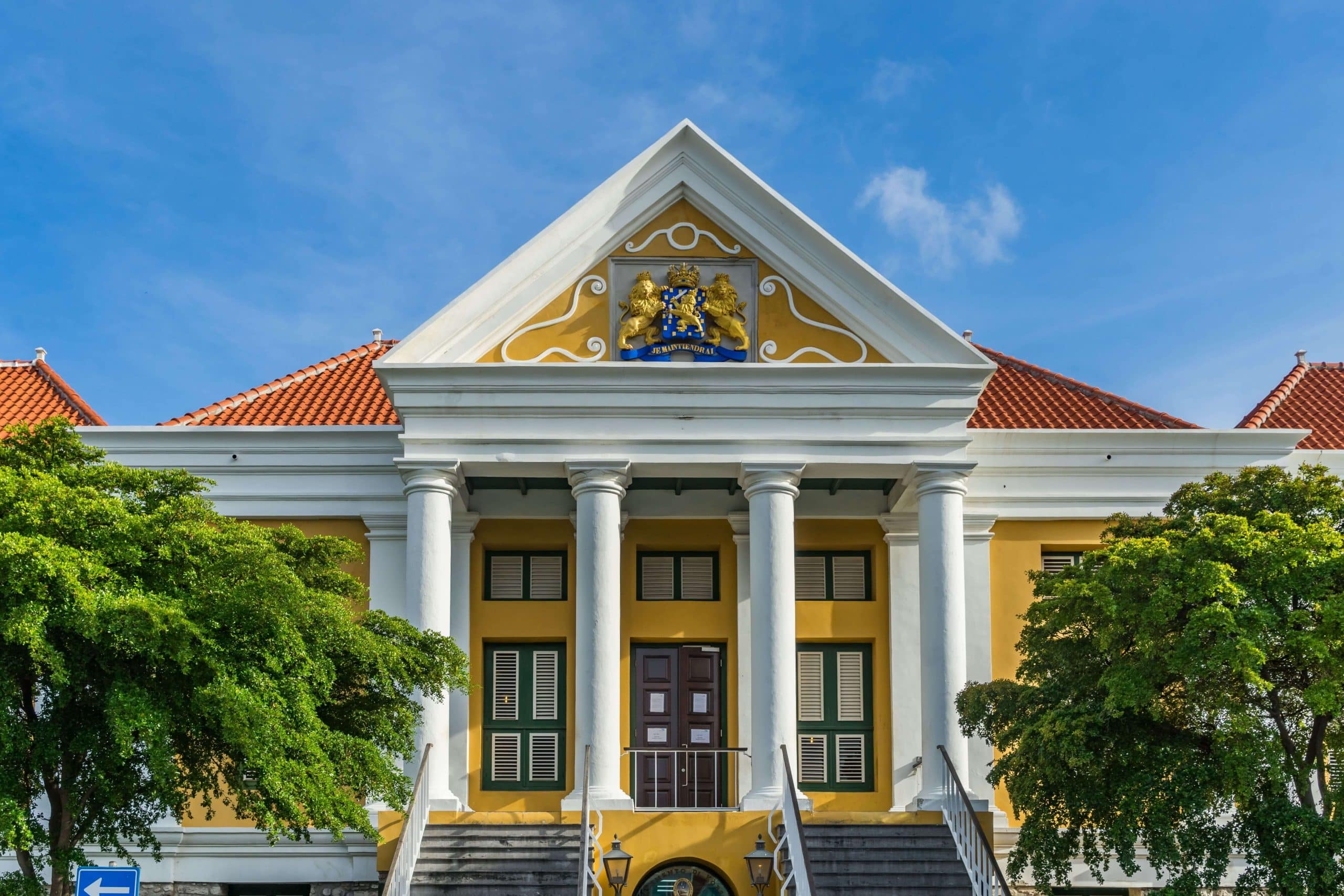 Fort Amsterdam building in Curaçao