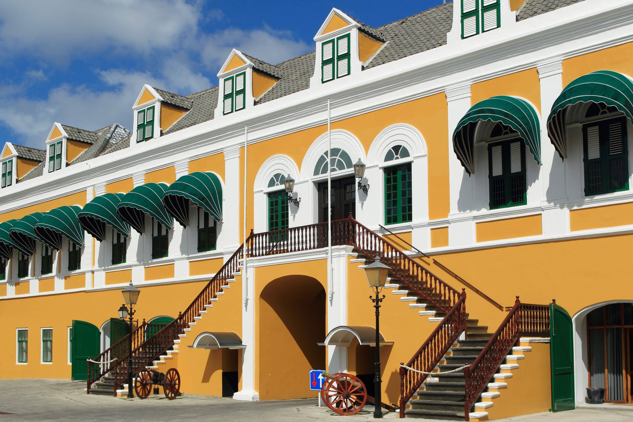Fort Amsterdam building in Curaçao