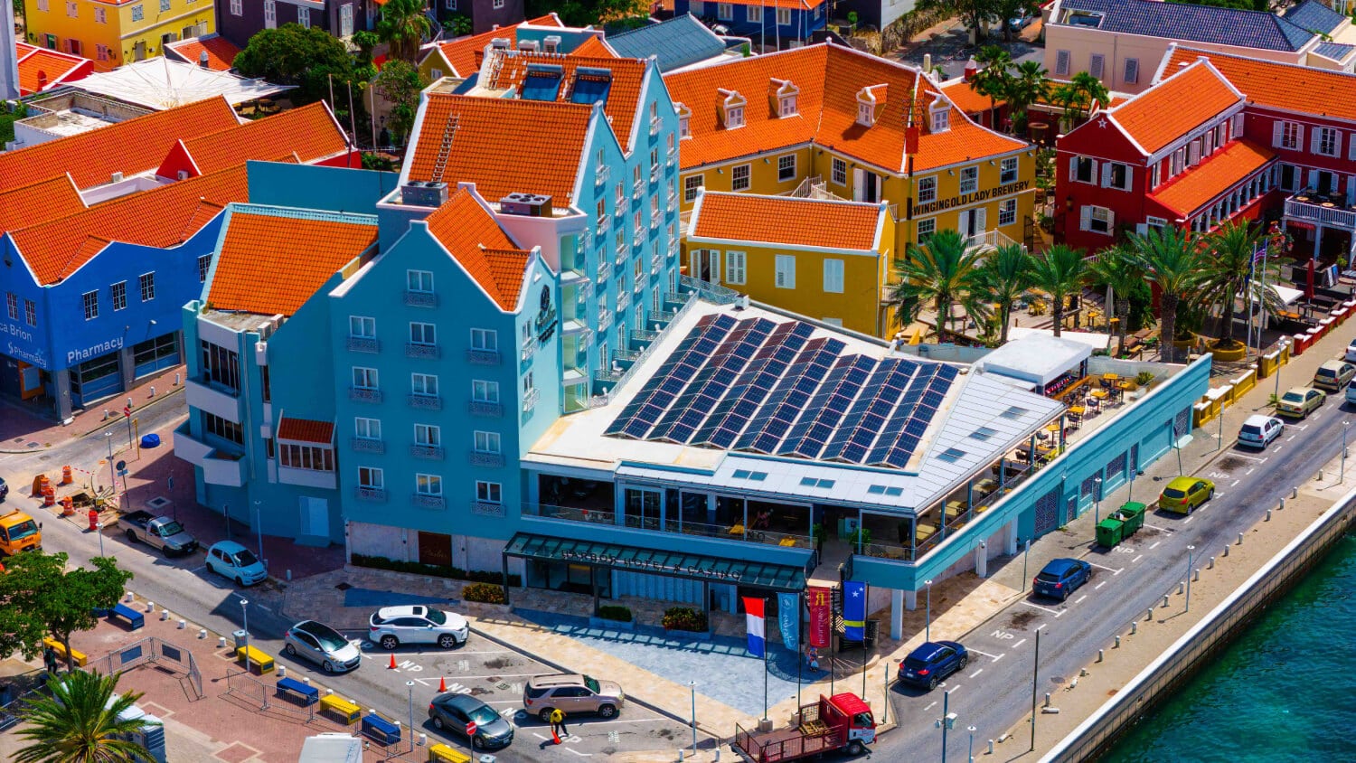 Aerial image in Curaçao