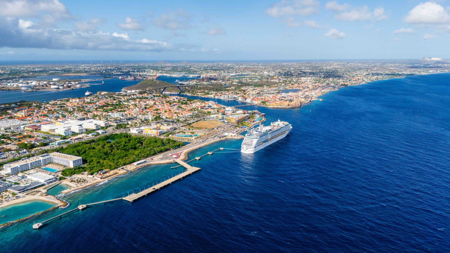 Aerial image in Curaçao