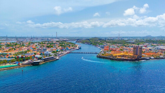 Aerial image in Curaçao