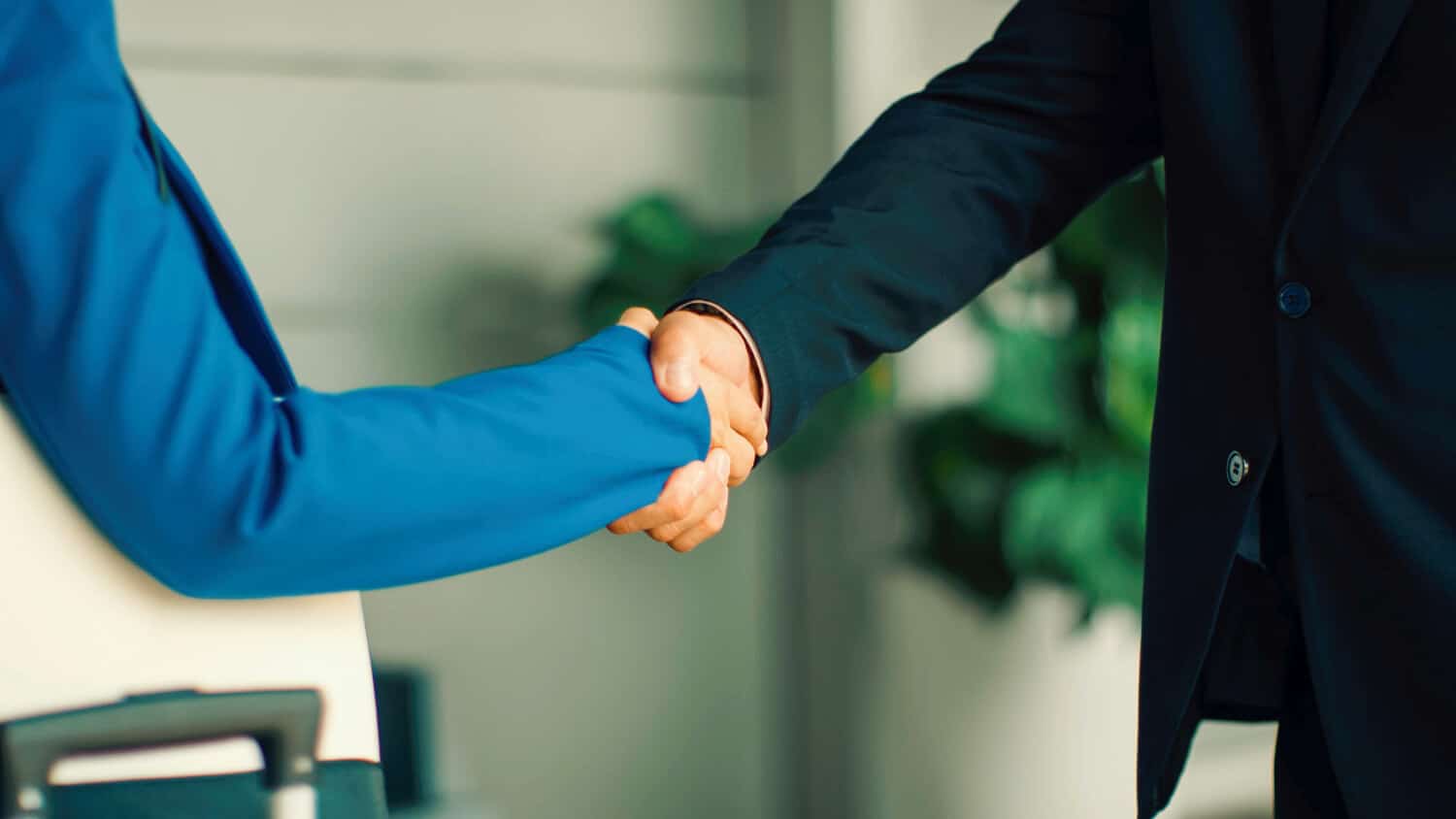 People giving each other a handshake