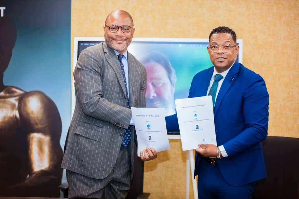 Giving a handshake with signed papers in Curaçao