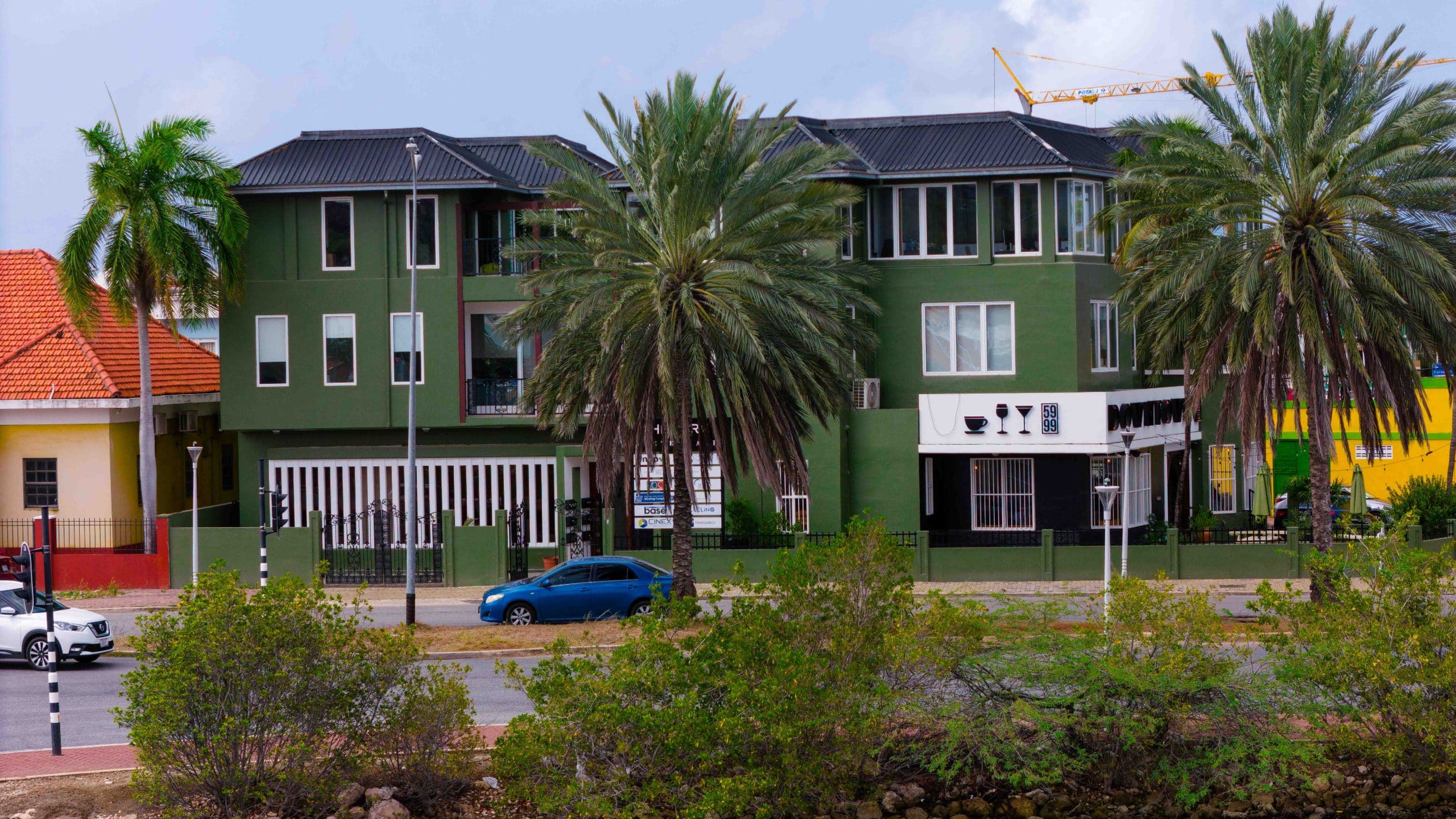 Aerial picture of building in Curaçao