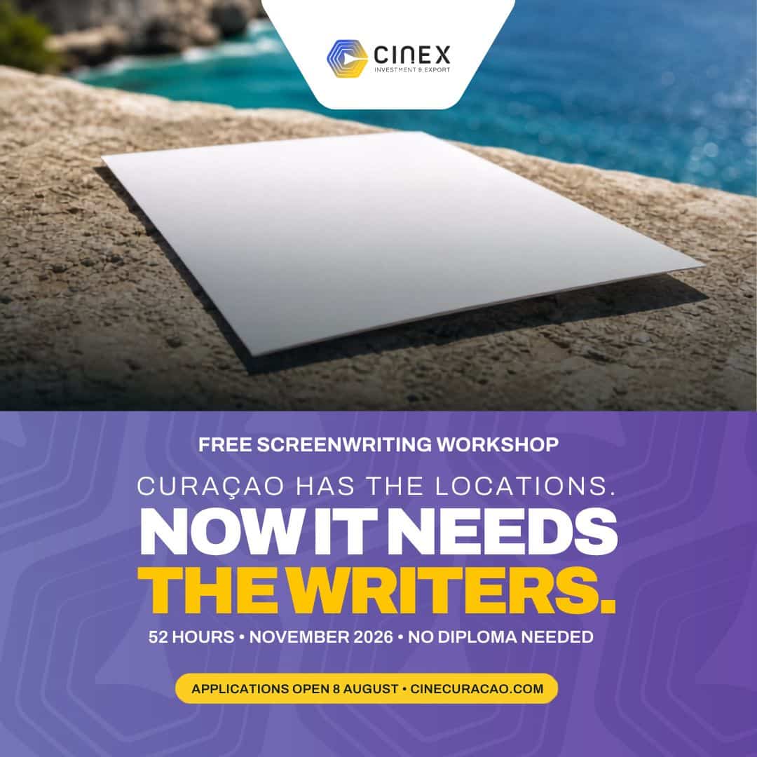 NL Film launches recruitment for free screenwriting workshop for scriptwriting talent in Curaçao
