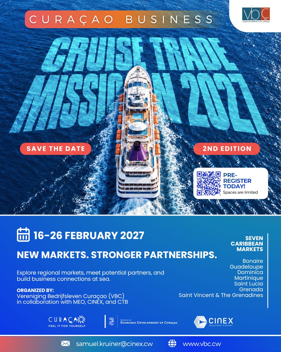 2nd Curaçao Business Cruise 2027: Connect, Explore & Do Business Across the Caribbean